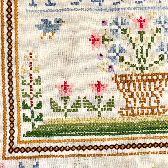 Vintage Columbia Minerva Gutierrez Cross Stitch Alphabet Sampler Unframed 77 - Picture 8 of 16